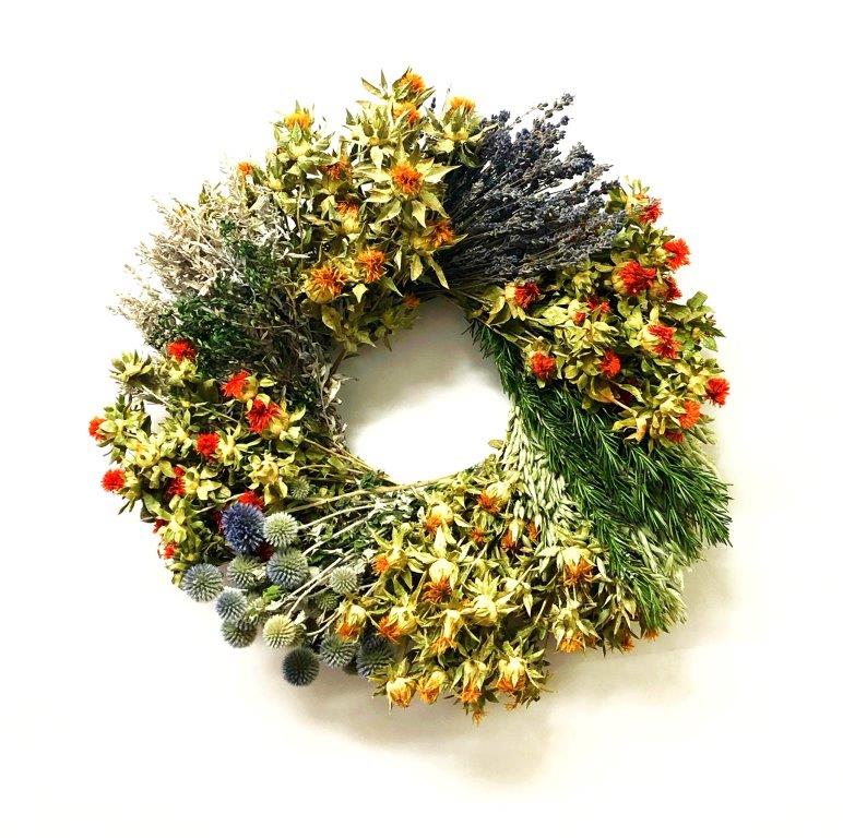 Floral and Herb Wreath Wheel eCondolence