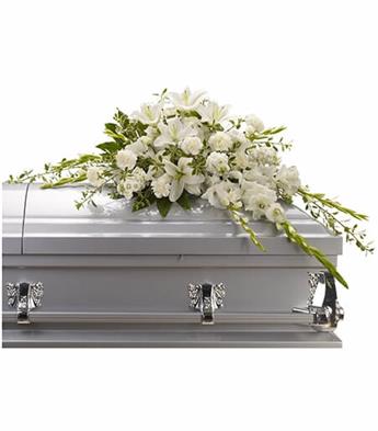 Sympathy Flowers - Casket Spray - Elegant Casket Spray