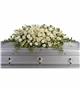 Sympathy Flowers - Casket Spray - Peaceful Condolences Casket Spray