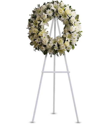 Sympathy Flowers - Wreaths - Serenity Sympathy Wreath