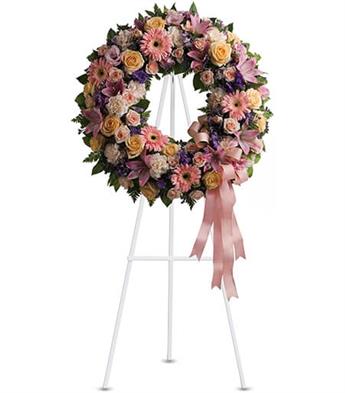 Sympathy Flowers - Wreaths - Graceful Condolences Wreath