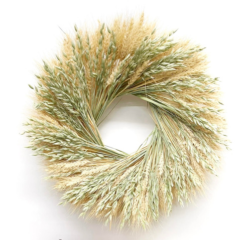 Blonde Wheat & Avena Oats Wreath